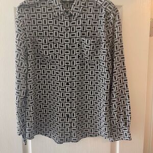 Women’s Karl Lagerfeld Monochrome Geometric Shirt